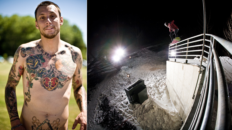 snowboarding tattoos. Jon Kooley is a snowboarder,